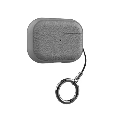 TPU Ohišje z usnjeno teksturo, združljivo z AirPods Pro 2/Pro Grey