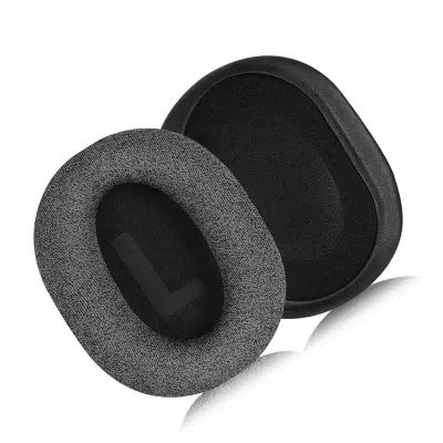Bombažne ušesne blazinice za Logitech G Pro X - črne (2 kosa)