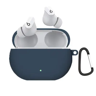 Silikonsko ohišje za slušalke Beats Studio Buds CP438 z zaponko - Midnight Blue Blue