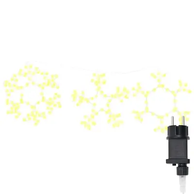 vidaXL Božični snežak med 252 LED Toplo bela 45 x 38 cm PVC