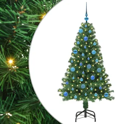 vidaXL Um artificial Christmas Tree Zelena 150 cm PVC