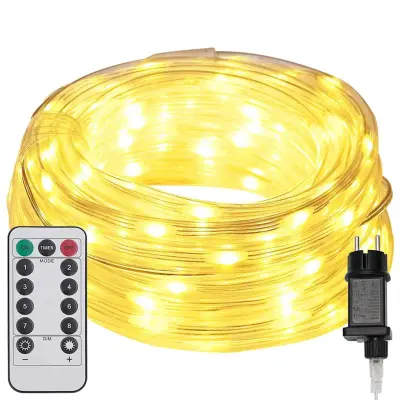 vidaXL Osvetljena vrv med 480 LED Toplo bela 20 m PVC