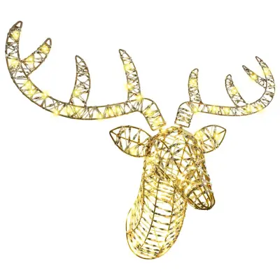 vidaXL Jelenova sani Toplo bela 60 cm PET