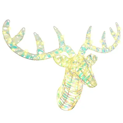 vidaXL Jelenova sani Toplo bela 60 cm PET