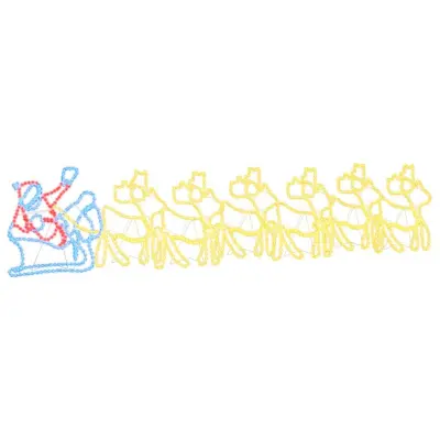 vidaXL LED božični okras večbarvno 69 x 79 cm PVC