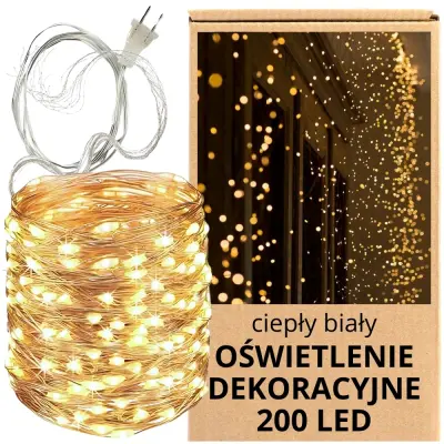 Angel Hair 200 LED luči toplo bela