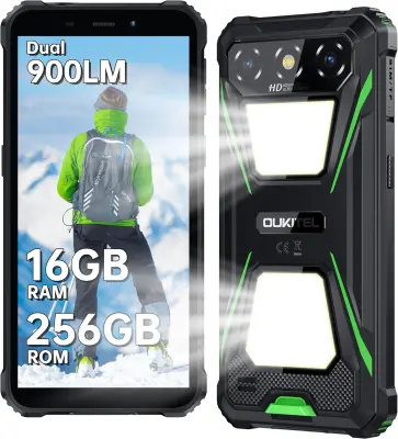 OUKITEL G5 16/256GB, Zelena Pametni robustni
telefon Android 14, 6300mAh 6", Dual SIM
