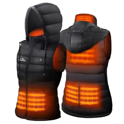Ogrevan brezrokavnik s kapuco za hitro segrevanje telesa | LANDWEAR S