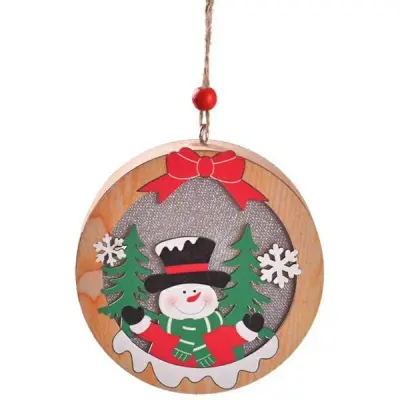 BELINE LESENA BOŽIČNA LUČKA SNEŽAK OKROGLA LUČKA ZA BOŽIČNO DREVO