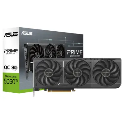 Grafična kartica nVidia RTX5060Ti Asus Prime - 8GB GDDR7 (90YV0MP1-M0NA00)