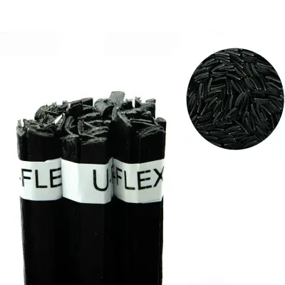 ROSFIX U-FLEX SPOJ ZA VARJENJE PLASTIKE – ČRN, 100 G, 42 CM TRAK 8 MM | ZA PP, ABS, TPO, 550–650 °C