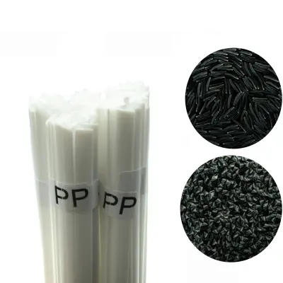 ROSFIX SPOJINA ZA VARJENJE PLASTIKE PP – BELA, 100 G, 42 CM ŽICA, 260–330 °C | MEŠANA OBLIKA 8 MM/3,5 MM