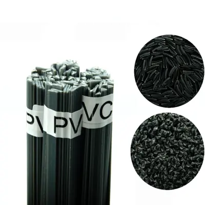 ROSFIX SPOJINA ZA VARJENJE PLASTIKE PVC – TRAK 8 MM IN TRIKOTNIK 3,5 MM, 100 G, 280–300 °C | SIVA/BELA