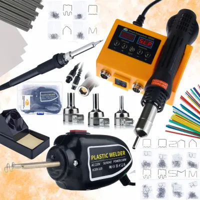 ROSFIX SET SPAJKALNA POSTAJA OH660 + SPENJAČ ZA PLASTIKO RSC100W – 660W, 1200 SPONK, 3X MREŽA | LED, 230V