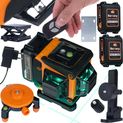 ROSFIX ANIMAL PRO HAWK RAPH 12L – KRIŽNI LASER 12 LINIJ IP54, USB-C, PILOT, 2× LI-ION, KOVČEK | CE, ±2 MM/10 M