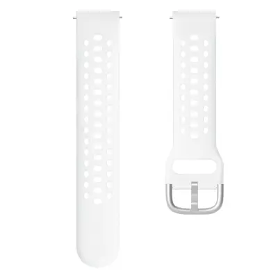 Združljiv silikonski pašček za uro Amazfit Active 2, 20 mm nadomestni pašček White