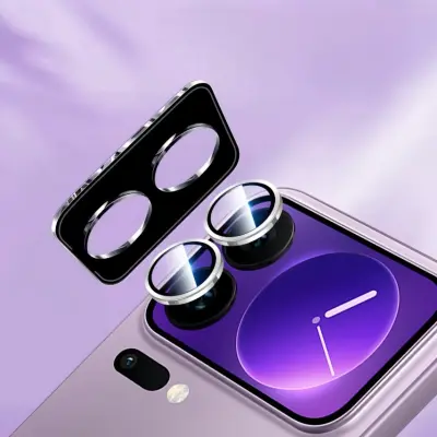 Združljiv ščitnik objektiva kamere Xiaomi 17 Pro Max - Srebrn diamantni slog Eagle Eye