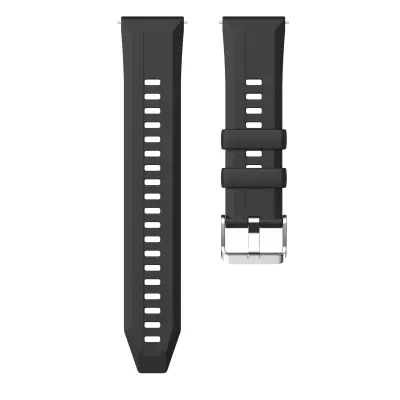 Združljiv s Huawei GT6 22mm silikonski športni pašček - hitra menjava Black