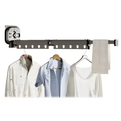 Zložljivo stojalo za sušenje perila s priseskom - dvodelno, super močan prisesek