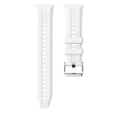 Združljiv s Huawei GT6 22mm silikonski športni pašček - hitra menjava White