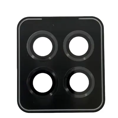 Xiaomi 17 Pro Max Zaščita Objektiva Kamere - Kaljeno Steklo & Okrasni Kamen, Črna