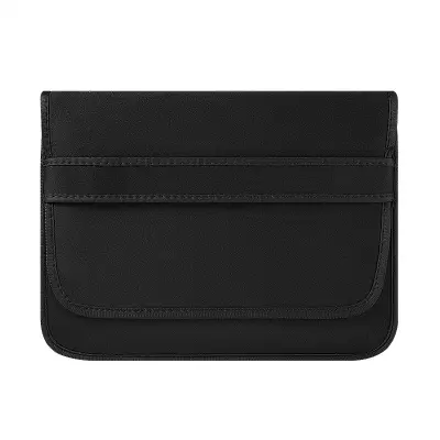 13-palčna preprosta preklopna zaščitna torbica za prenosnik - črn neopren