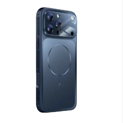 Magnetno Ohišje Združljivo z iPhone 17 Pro, PC Steklo, Corning Zaščita Objektiva