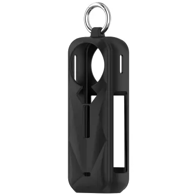 Silikonsko ohišje Insta360 X5: Popolna zaščita in pokrovček objektiva Black