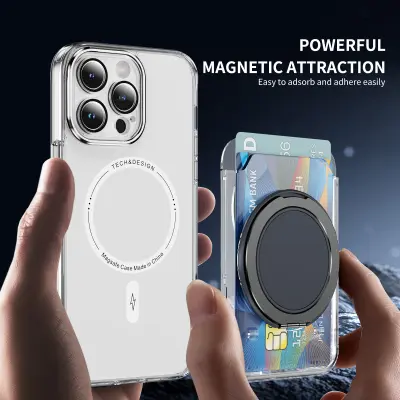 Držalo za kartice z magnetnim stojalom Grey