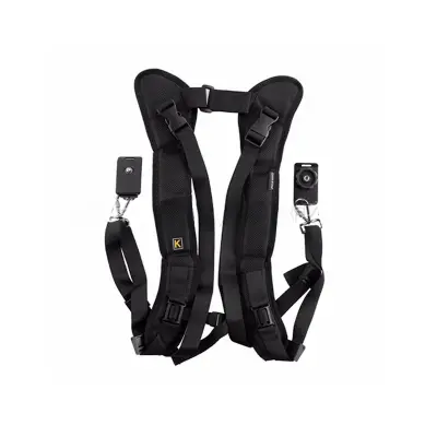 Profesionalni DSLR fotoaparat z dvojnim naramnim pasom za hitro fotografiranje