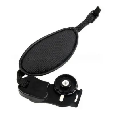 Univerzalni ovalni pašček za zapestje za DSLR fotoaparate - Črn