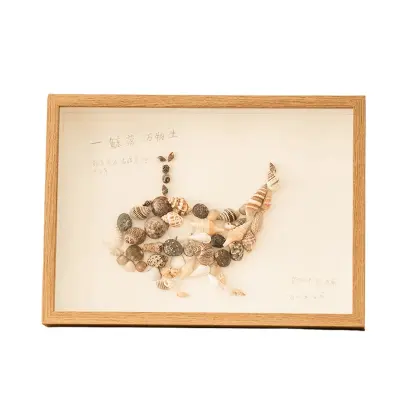 Okvir za razstavljanje školjk DIY, lesena barva, votel okvir za cvetlične primerke  10 palcev