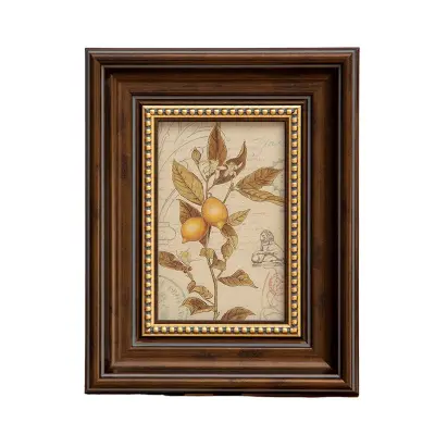 Vintage Ameriški Evropski Stil Kvadratni Foto Okvir - Zlata & Kavna Barva  12 palcev