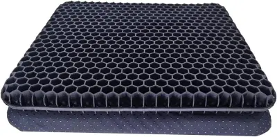 Velja za-Sedežna blazina z gelom, dvojno debela sedežna blazina z gelom, sedežna blazina z nedrsečo prevleko