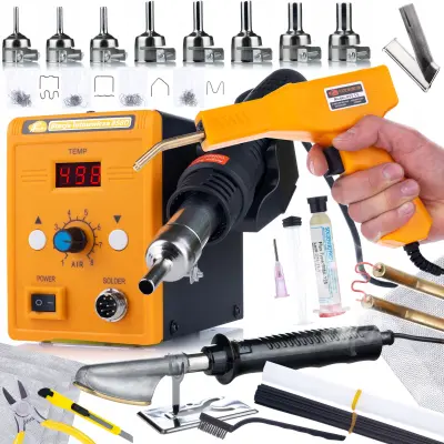 ROSFIX SET POSTAJA ZA SPAJKANJE 858D – ZGRJEVALNIK, LUTALNIK, CURKI, FLUX, MREŽE | 700W, 100–500°C