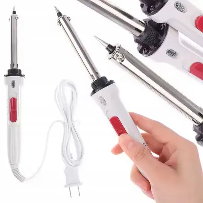 ROSFIX ELEKTRIČNA SPAJKALNA POSTAJA 100W – PREKLOPNA MOČ LOW/HIGH, DO 450 °C, 30 S OGREVANJE | ZA ELEKTRONIKO IN DIY | ERGONOMSKI ROČAJ