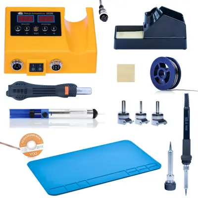 ROSFIX SET SPAJKALNA POSTAJA OH660 – 2V1 HOT-AIR IN GROT, 660W, LED, 100–500°C | 5 ŠOB, 5 GROTOV, MATA