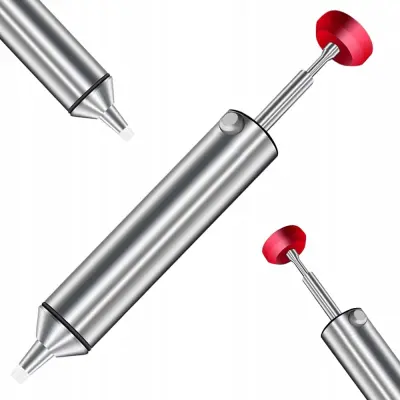 ROSFIX ROČNA ČRPALKA ZA SPAJKO – MOČNO VAKUUMSKO SESANJE, ANTISTATIČNA, ODPORNA NA VISOKE TEMPERATURE | KOVINA IN NAJLON | ZA PROFESIONALNO SPAJ