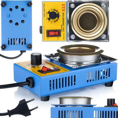 ROSFIX TALIŠČE ZA SPAJKANJE 21-B – POSODA IZ NERJAVEČEGA JEKLA Ø50 MM, 160W, 100–550°C | ZA SPAJKANJE IN ODSTRANJEVANJE LAKOV