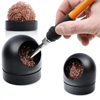 Čistilec za spajkalne konice kovinski ostružki v podstavku