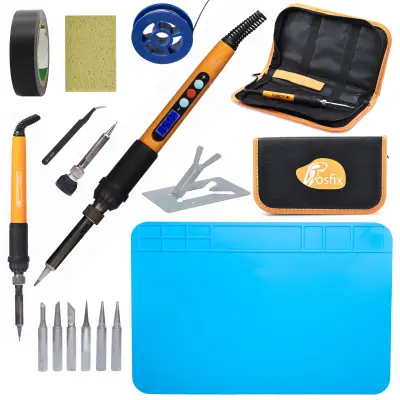 Komplet profesionalnih spajkalnih orodij Rosfix Electric S 17w1 Premium Edition z spajkalnikom OR60W PE7