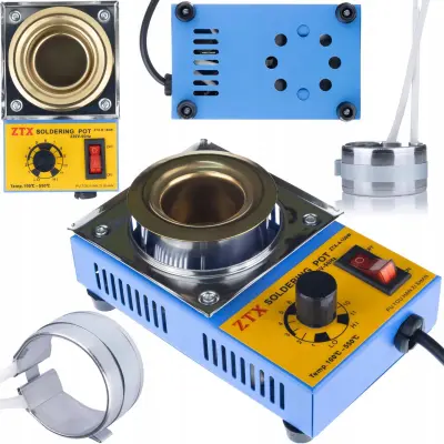 ROSFIX SET TALIŠNI LONEC 21-B – 160W, 50 MM POSODA ZA SPAJKO + GRELEC | 100–550°C, 230V, 500G