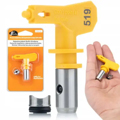 ROSFIX ULTRA SPRAY 519 BRIZGALNA GLAVA – 25 CM ŠIRINA, 0,019", ZA AKRIL IN LATEKS | VISOKOTLAČNA UPORABA