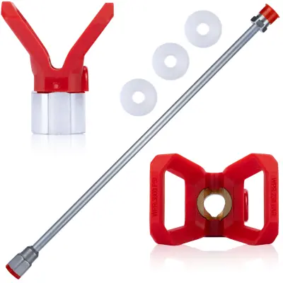 ROSFIX SET PODALJŠEK ZA BRIZGALNO PIŠTOLO 75 CM – 290 BAR, 7/8" NAVOJ, INOX ZAŠČITA, TESNILA | ZA BARVANJE