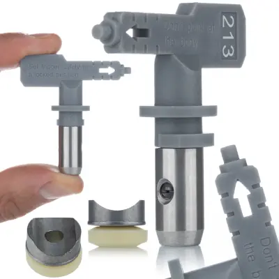 ROSFIX SET BRIZGALNA GLAVA HI-FLOW 213 – 10 CM ŠIRINA, ZA GRUNT, EPOKSI, URETAN | ZA VISOKOTLAČNE AGREGATE