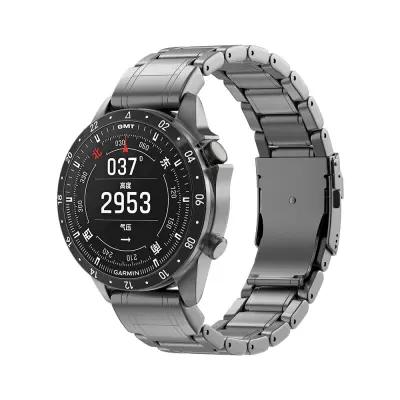 22 mm titanov pašček za uro Garmin Fenix 8/7 - siv