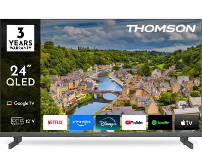 Televizor THOMSON 24HQG3S15C QLED, 61 cm (24"), HD, GoogleTV, 220 V/12 V napajanje