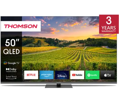 Televizor THOMSON 50QG5C14 QLED, 126 cm (50"), 4K UHD, GoogleTV
