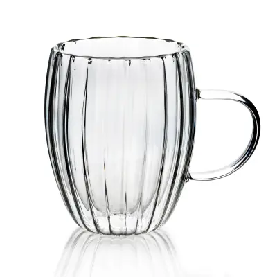 Kubek PETER iz borosilikatnega stekla, 300 ml, transparenten