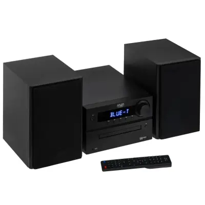 Mini HI-FI sistem ADLER AD 1917, FM, CD, USB, Bluetooth, ura, pilot, 2x25W